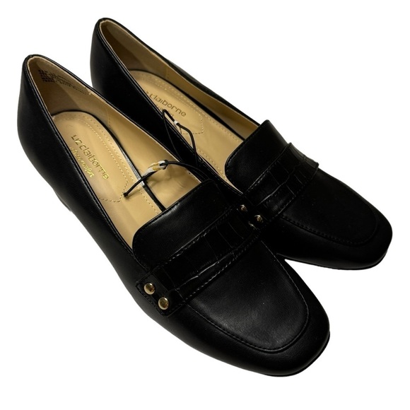 Liz Claiborne Black LC Medina Pumps Heels womens shoes 6.5 new without box - Picture 3 of 12